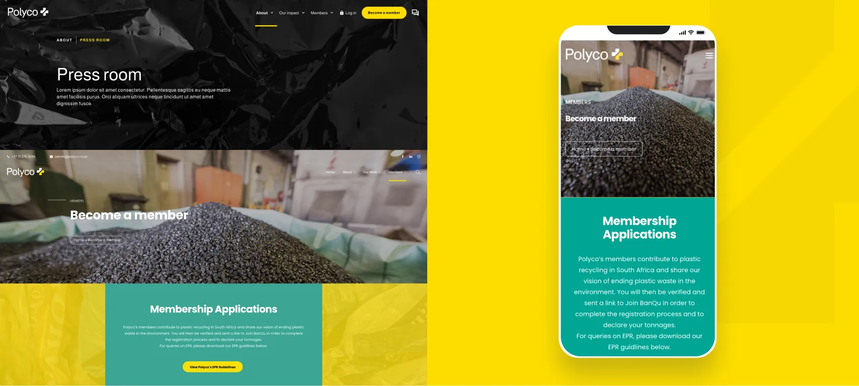 Polyco website preview